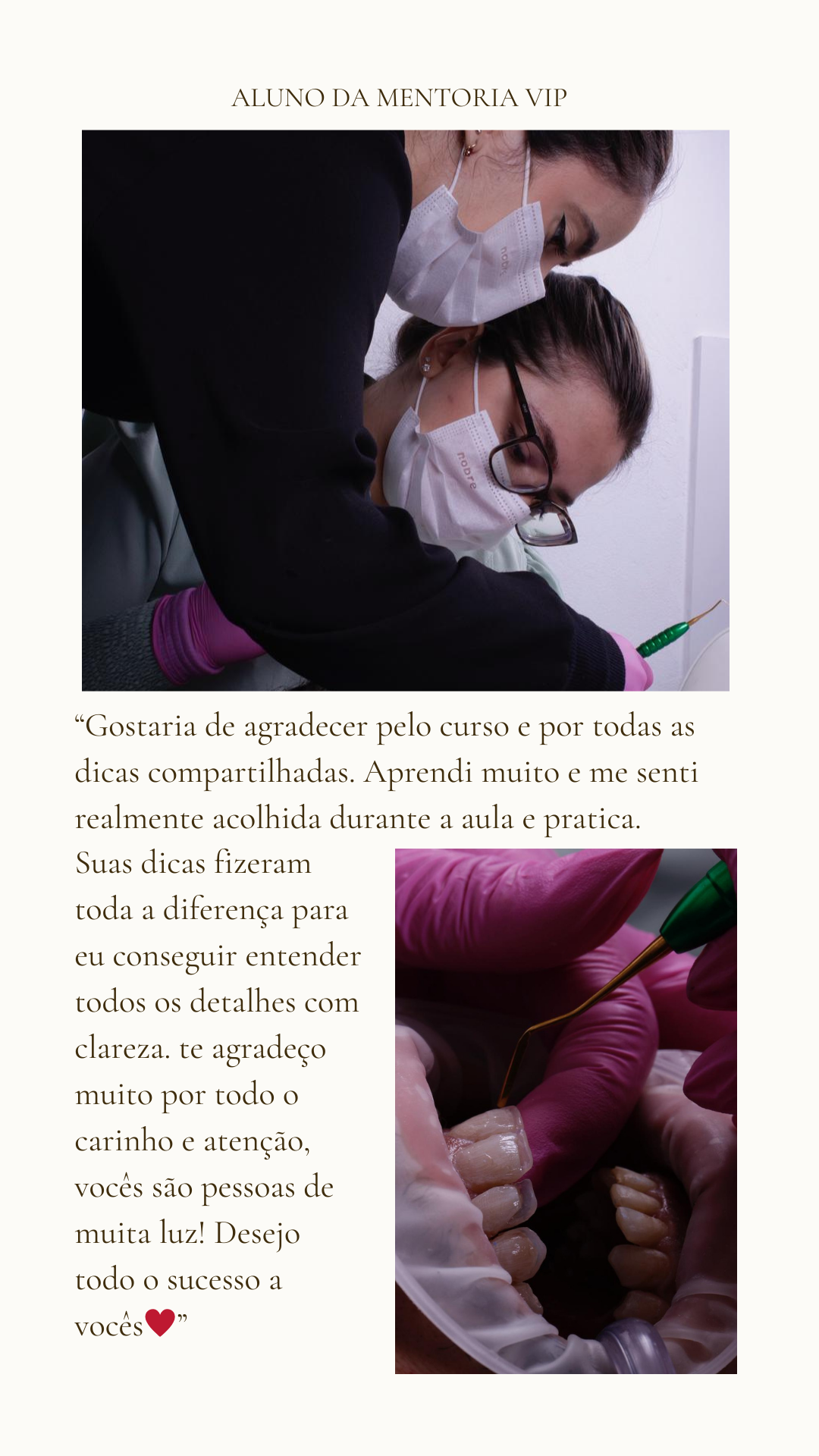 Profissional excelente!!! Nota mil!!! Passei por vários profissionais e foi a que mais fiquei satisfeita com o resultado, muito transparente, assertiva e honesta! Vale muito a pena seus serviços,
